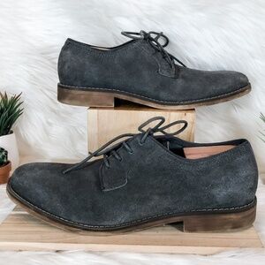 Calvin Klein Jeans Gray Suede Oran Oxfords‎
